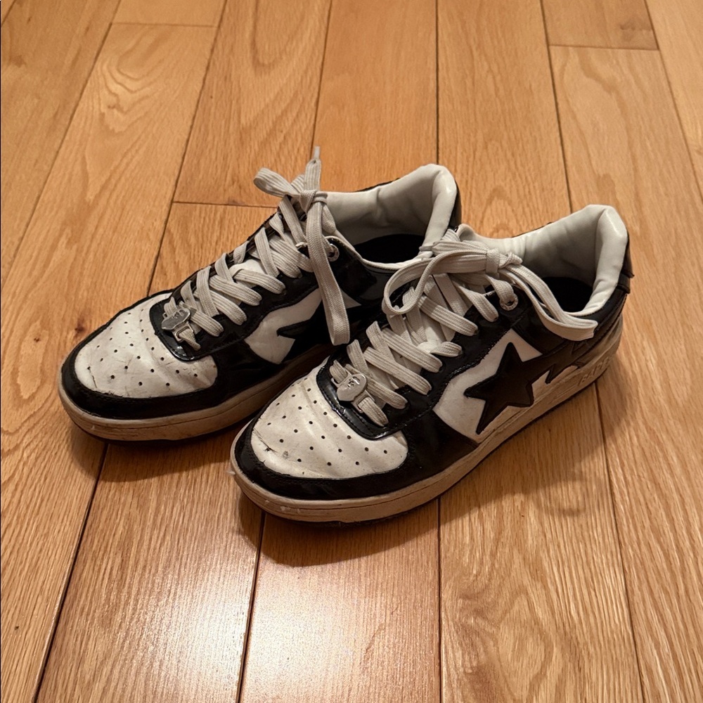 Bape sta Black and White Star Sneakers
